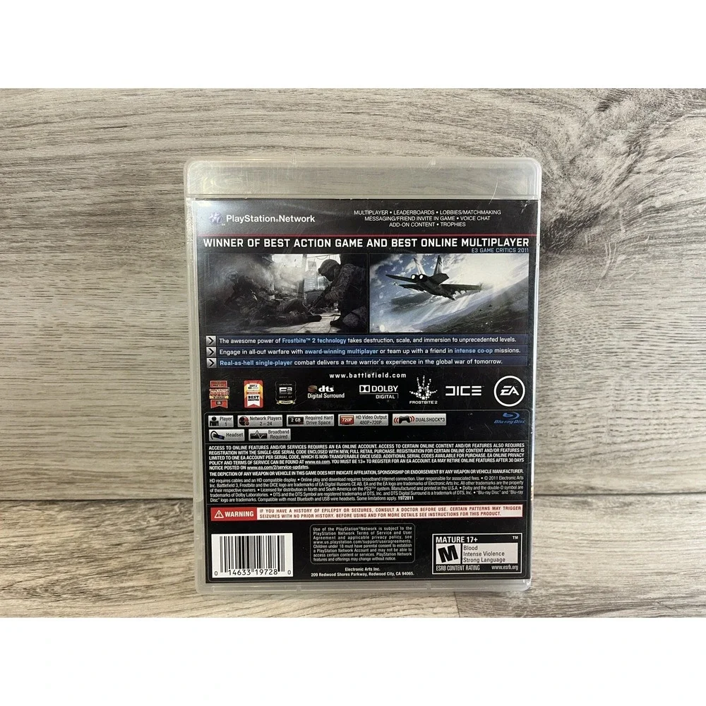 Battlefield 3 (Sony PlayStation 3,‎ 2011) PS3 Complete CIB